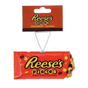 Hershey Reeses Pieces Decoupage Holiday Christmas Ornament by Ruz New